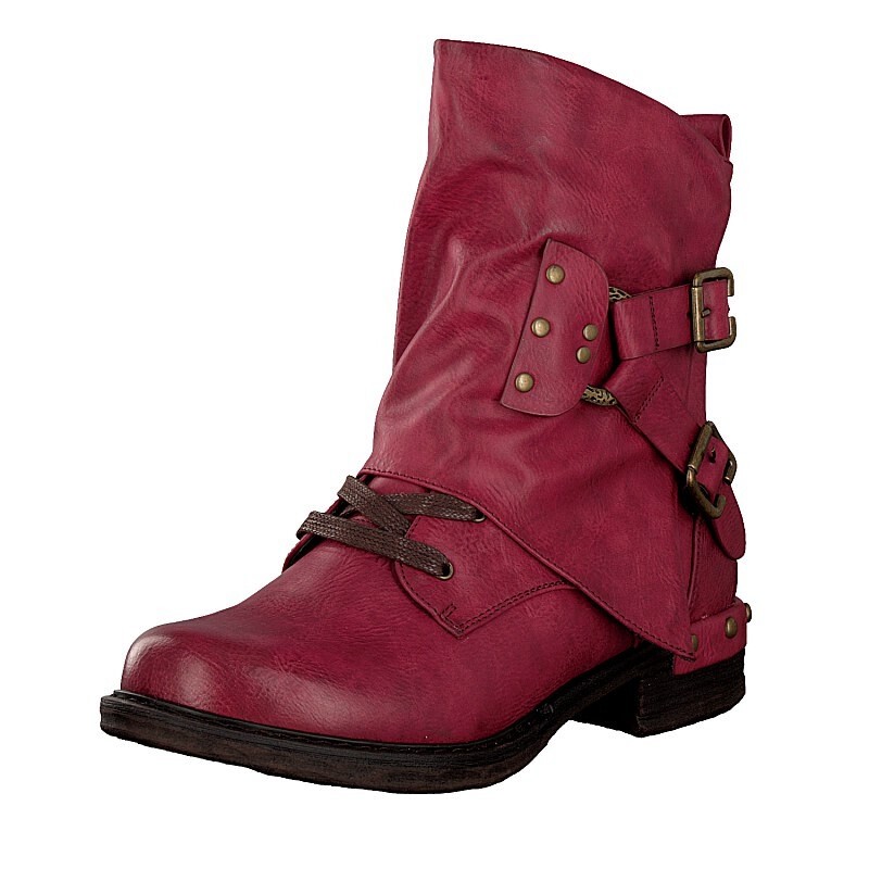 Botas Rieker 98444-35 Para Mulher - Vermelhas